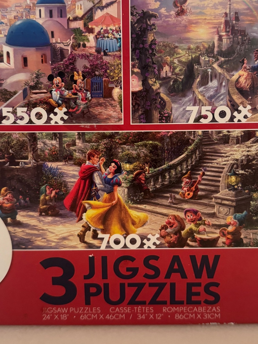 New Disney Thomas Kinkade: 3 puzzles